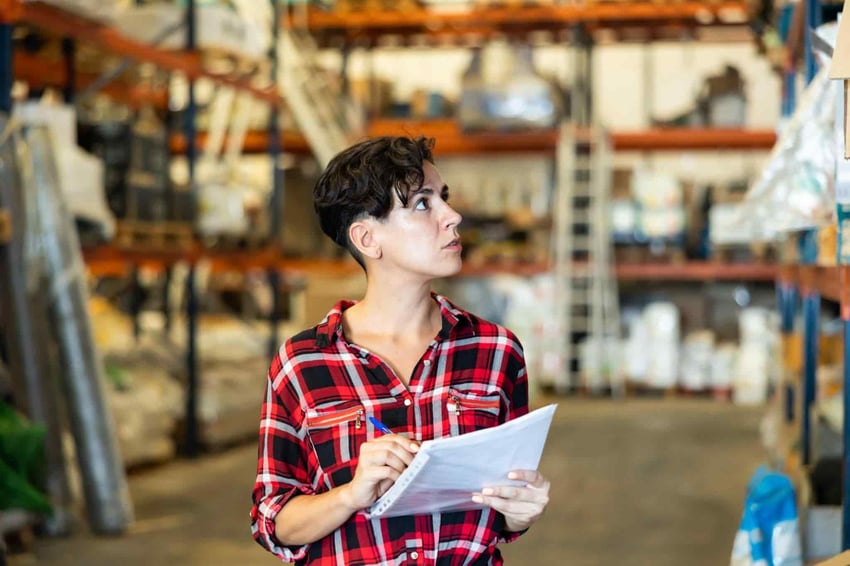 worker in warehouse