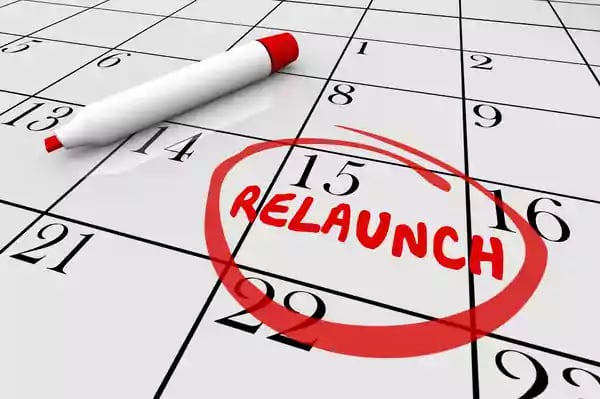 Relaunch date.