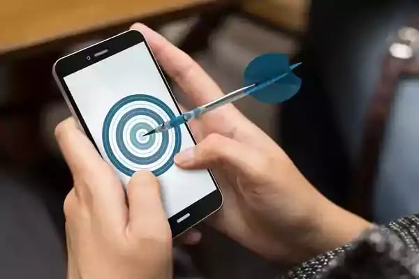 Dart in a bullseye.
