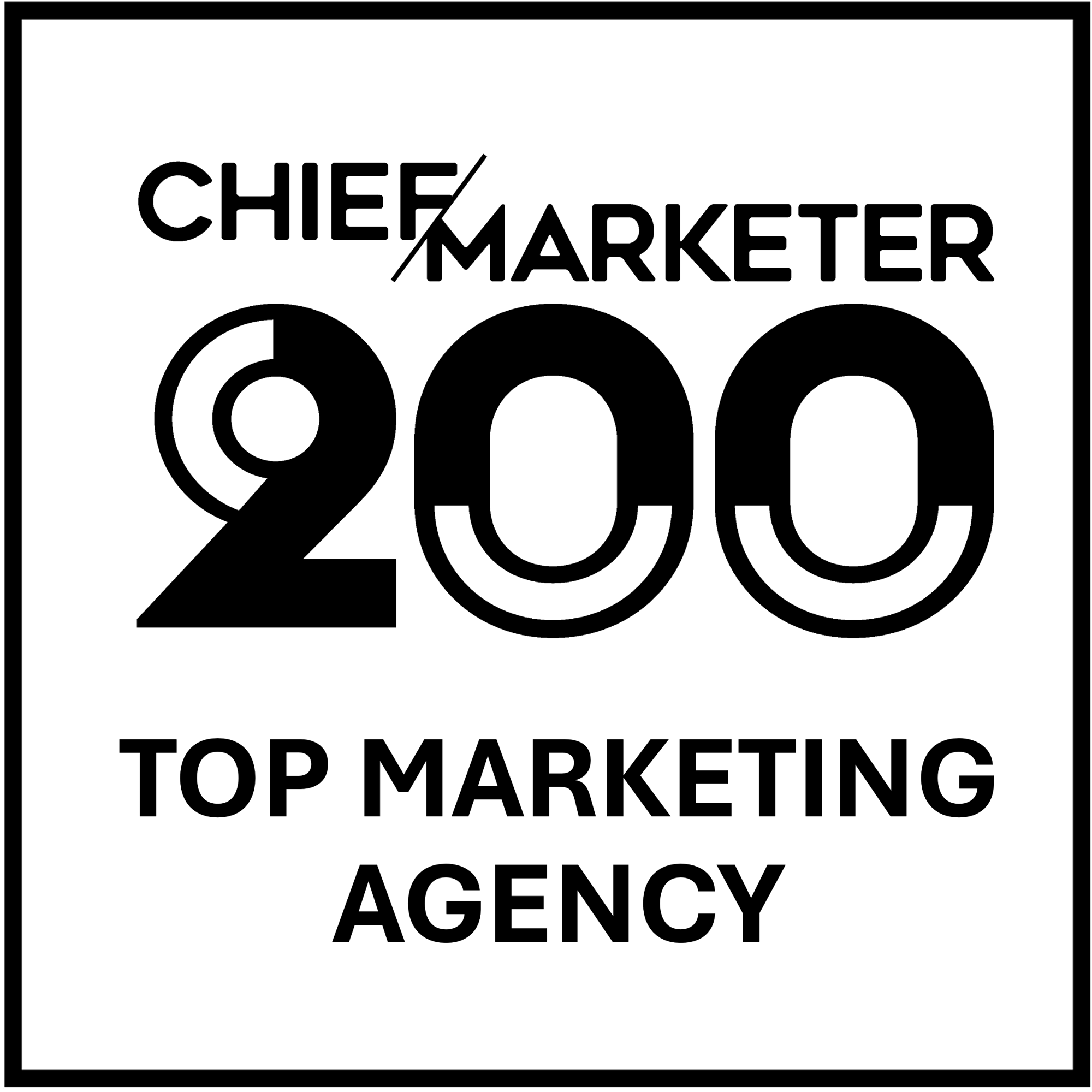 Chief Marketer 200 badge
