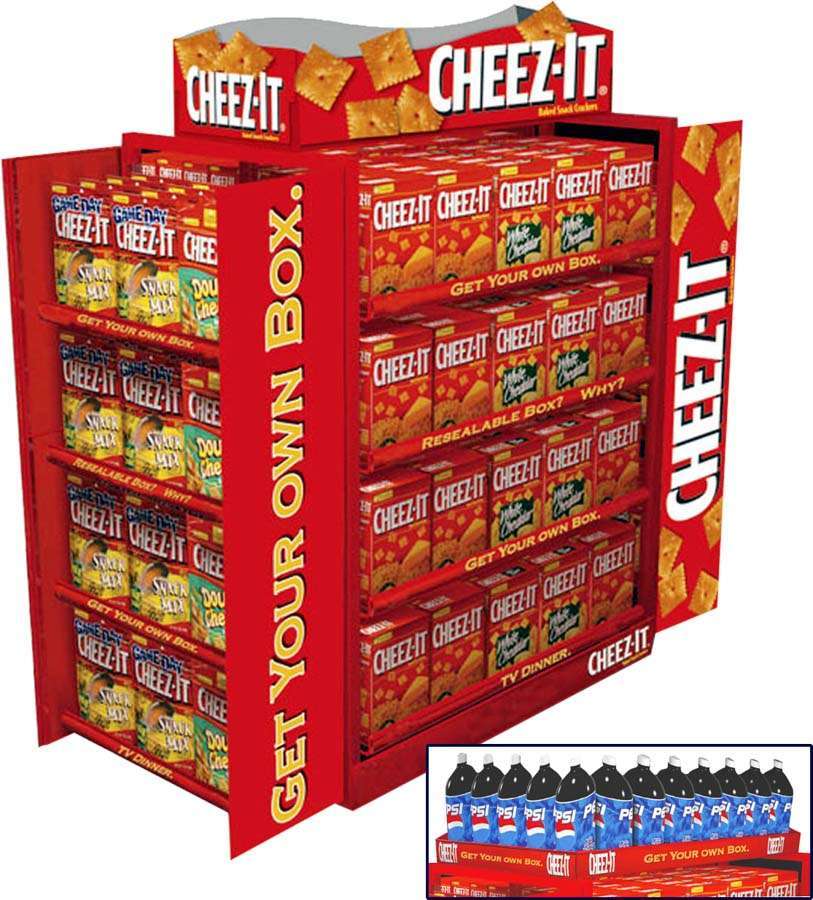 Cheez-It Endcap Retail Display