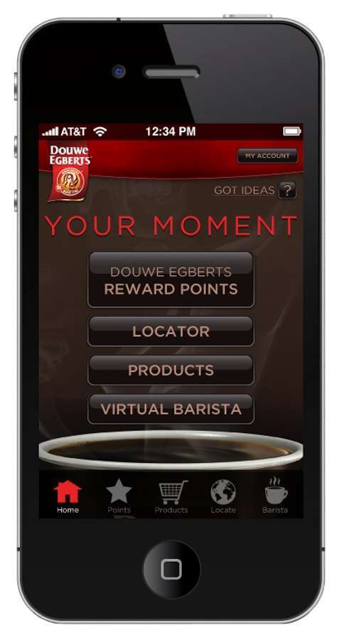 Douwe Egberts Brand Mobile App
