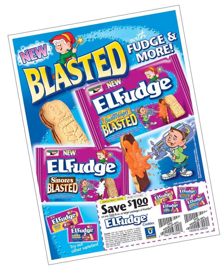 EL Fudge FSI Free Standing Marketing Insert