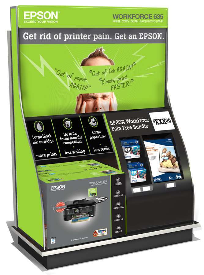 Epson Printers Endcap Display