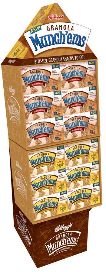 Granola Munch'Ems Retail Display Design