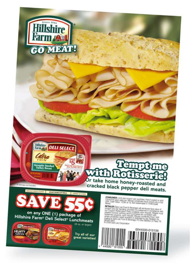 Hillshire Farm FSI Free Standing Marketing Insert