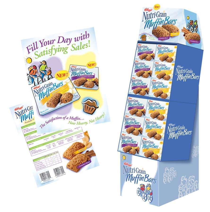 NutriGrain Muffin Bars Shipper Display