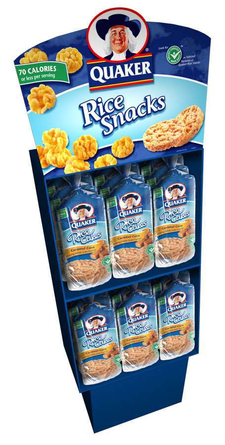 Quaker Rice Cakes Shipper Display