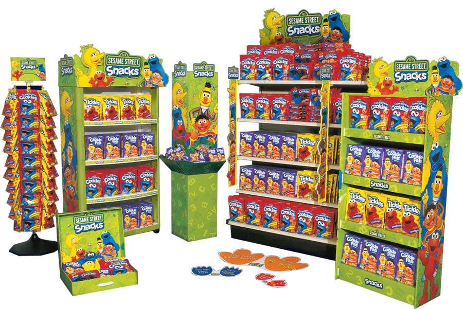 Sesame Snacks POP Endcap Displays