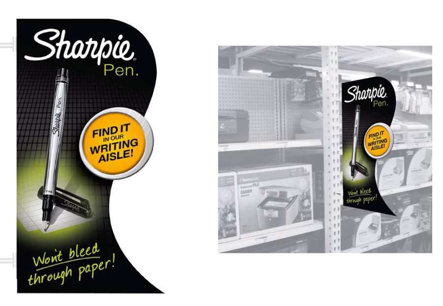 Sharpie Pen Aisle Blade POS