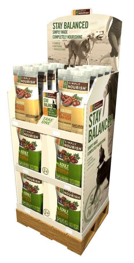 Simply Nourish Dog Food Shipper Display