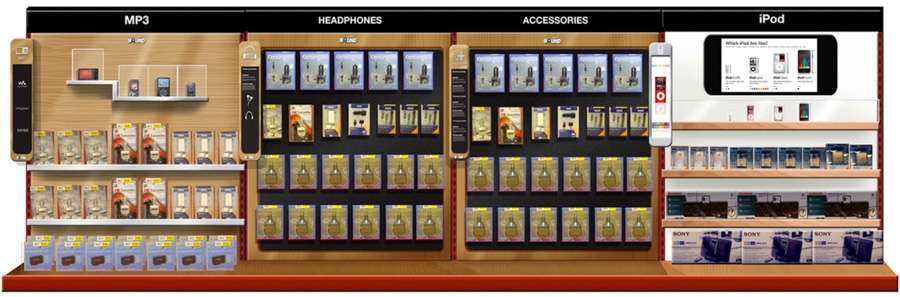 Staples Personal Tech Aisle Display Design