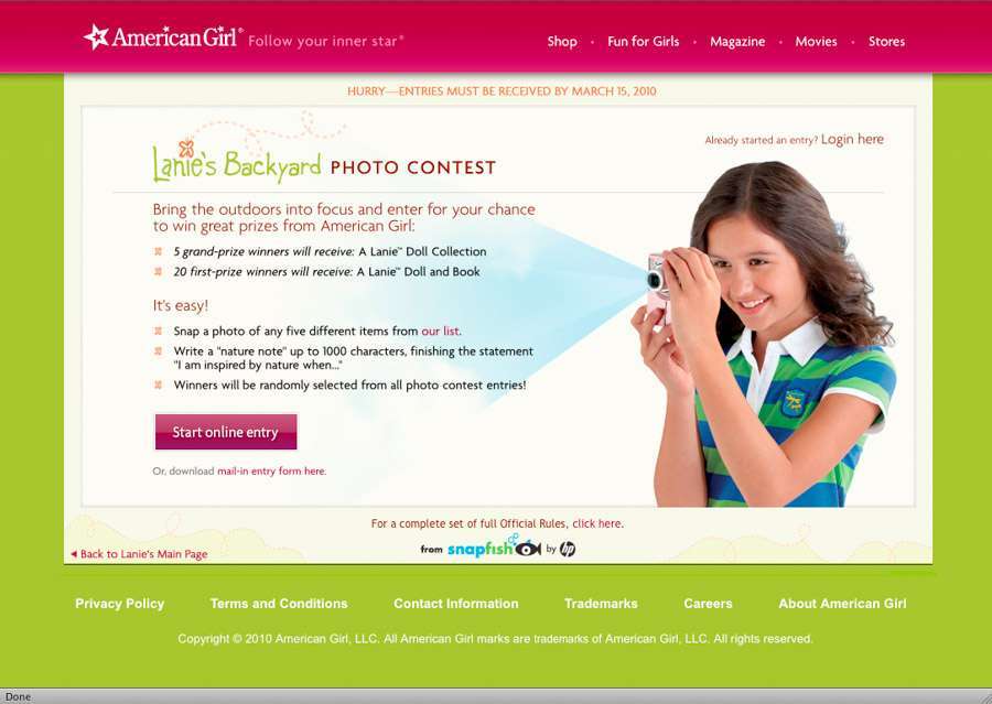 American Girl Promo