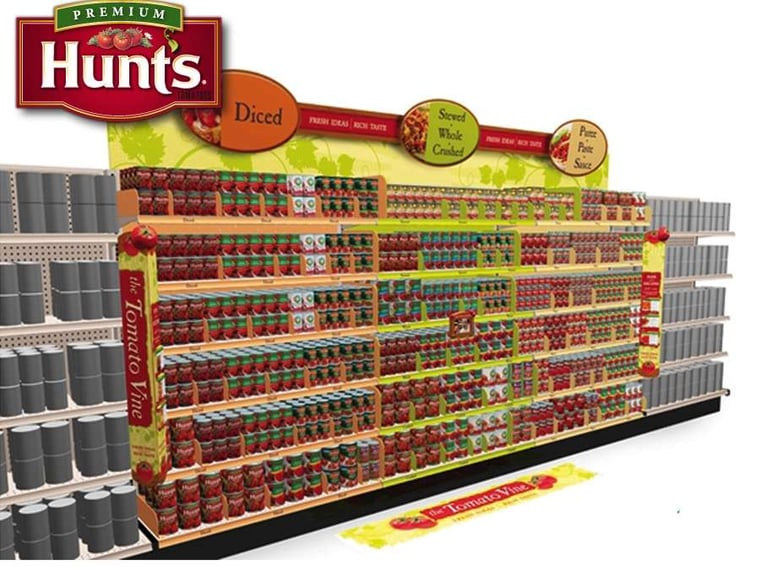 Hunt's retail display design
