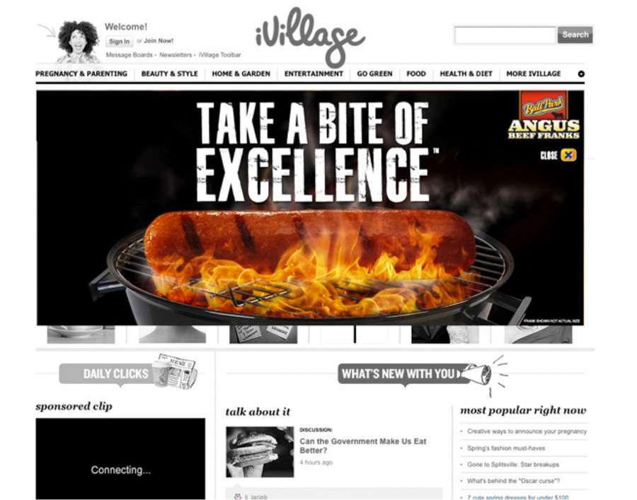 Ball Park Angus Takeover Banner Ad