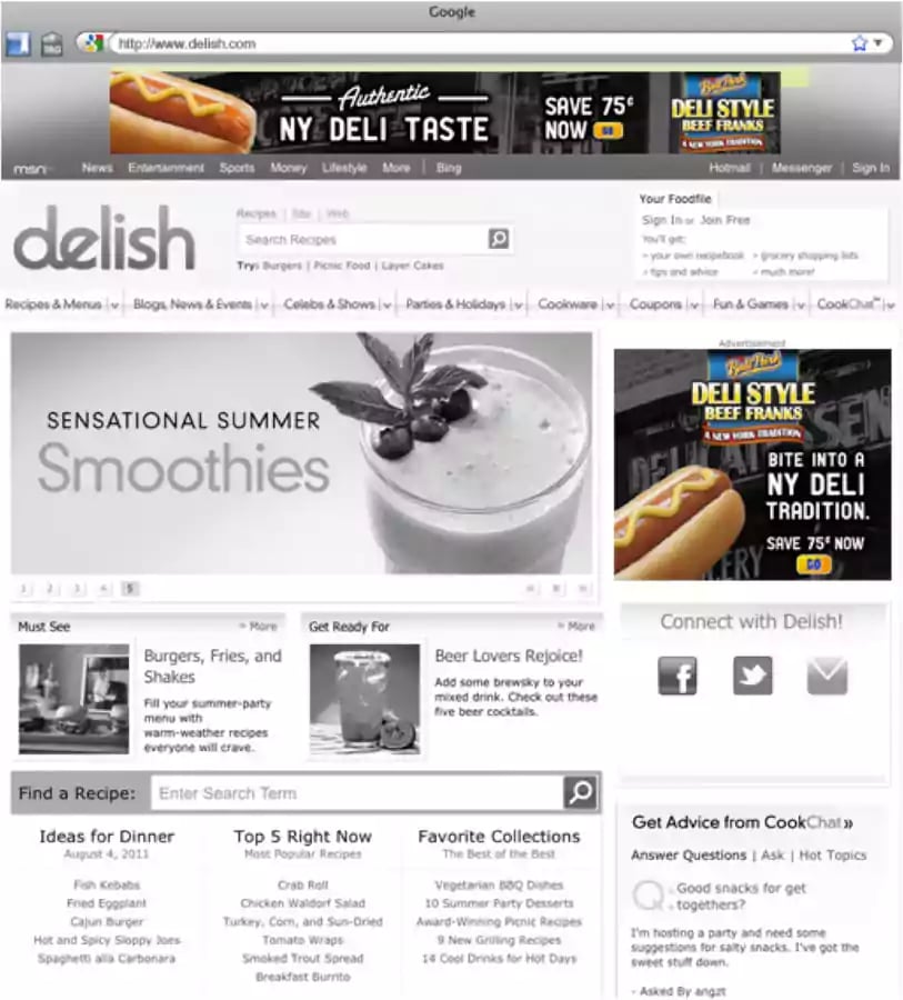 Ball Park Deli Banner Ads
