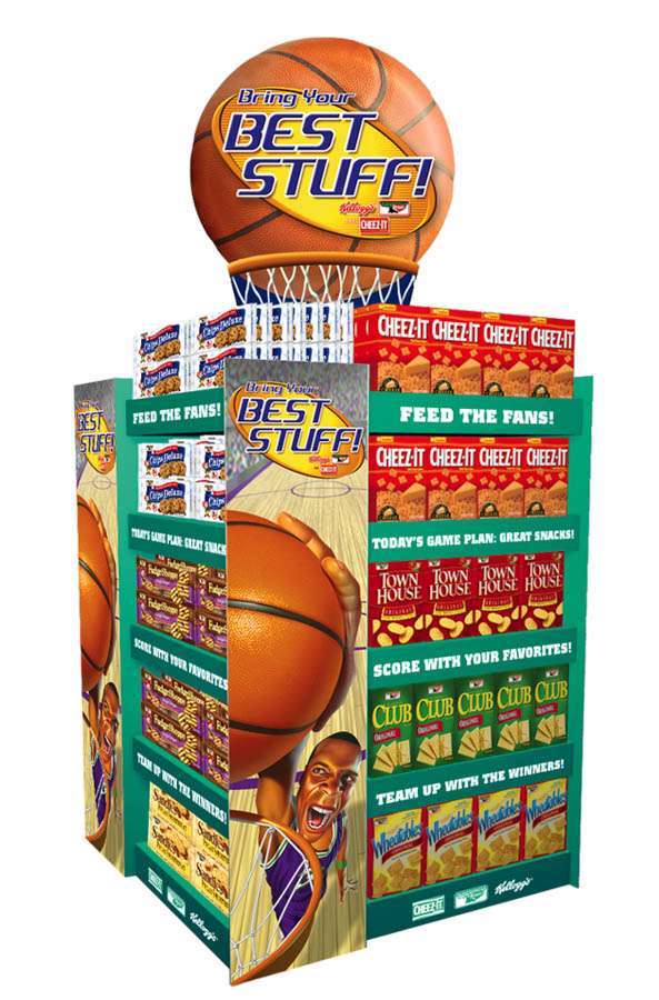 Keebler Basketball Endcap Display