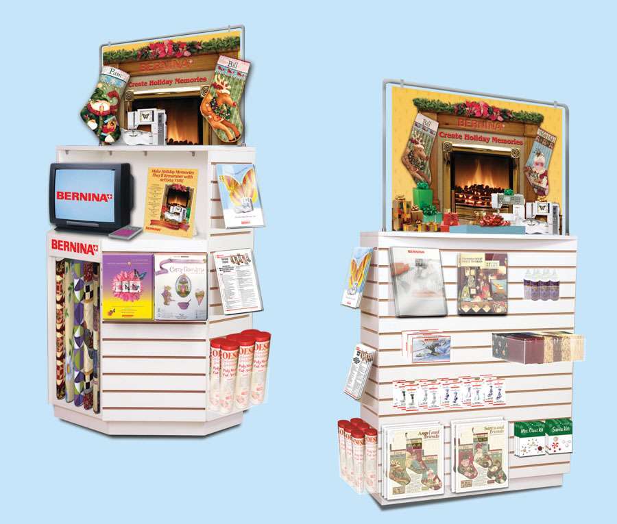 Bernina Holiday Retail Display Design