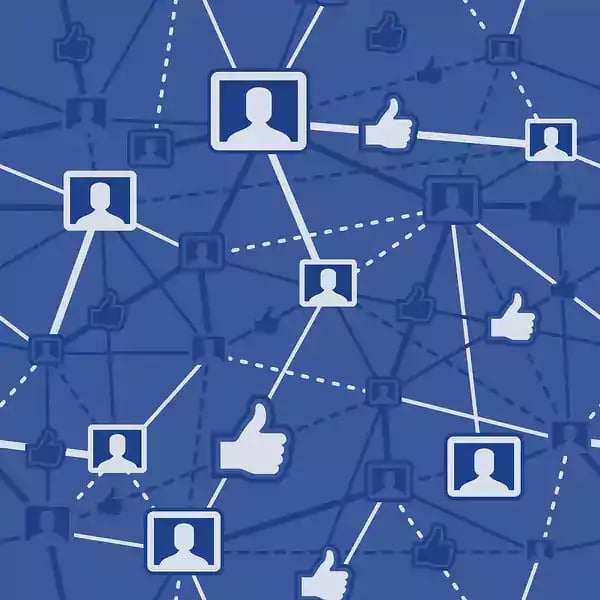 Facebook icons.