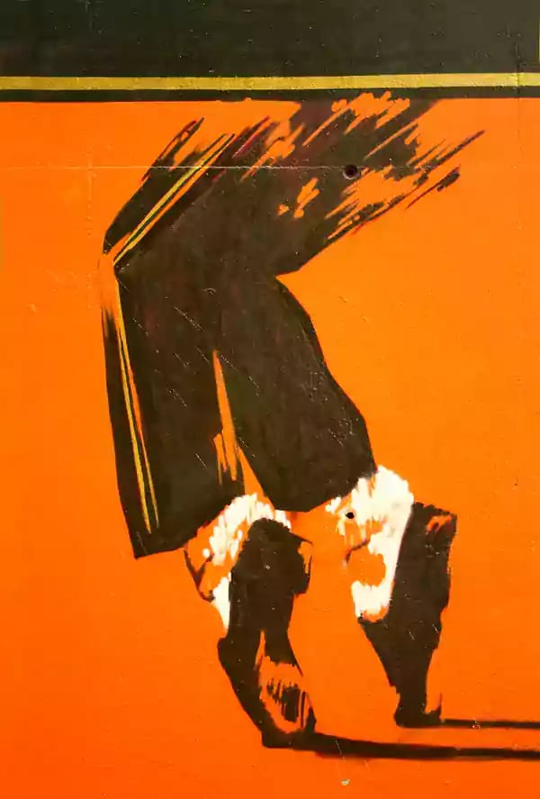 Michael Jackson's legs in a dance.