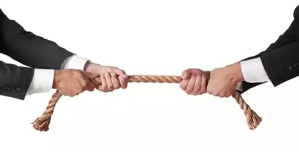 Tug-of-war.
