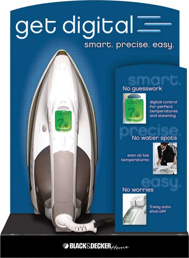 Black & Decker Iron Retail Display